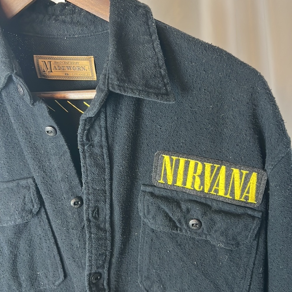 Madeworn Nirvana Patch Shirt Jacket - M - Picture 7 of 13